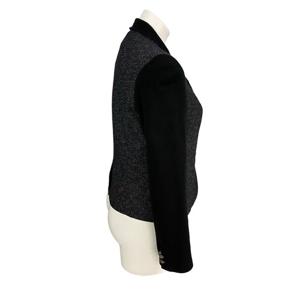 Jessica Simpson Blazer Womens 7/8 Black Colorblock Work Office Jacket Corpcore - Picture 13 of 16